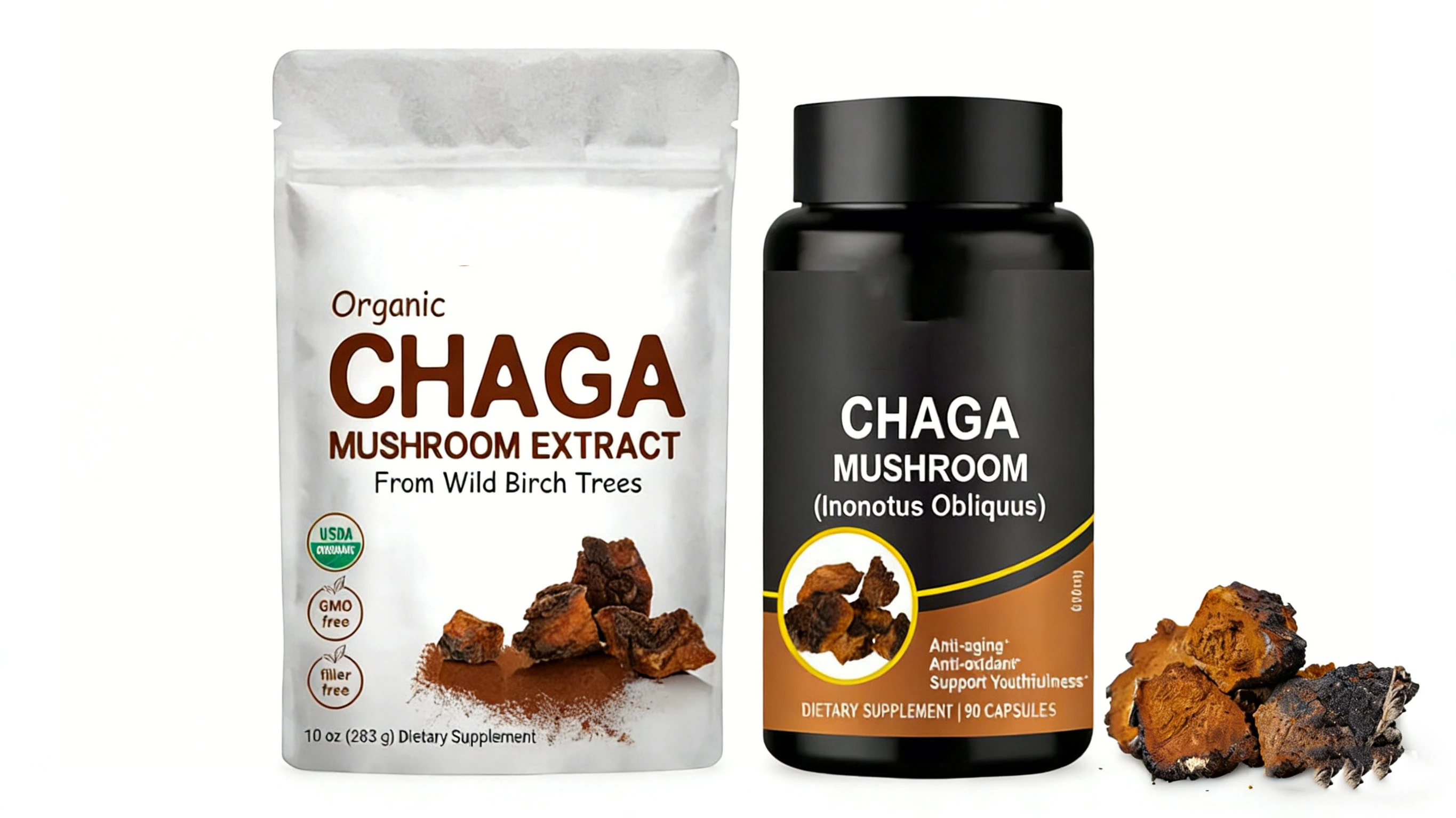 Chaga Mushroom Extract Products Chaga Mushroom Extract Products