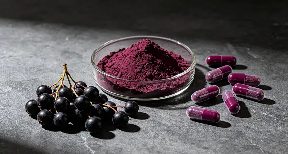 Black Chokeberry Powder Black Chokeberry Powder